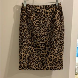 WHBM Leopard Print Skirt size 2